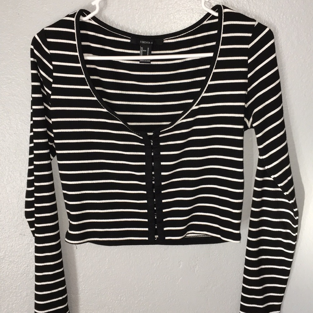 Striped Crop Top